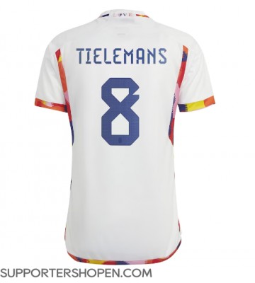 Belgien Youri Tielemans #8 Borta Matchtröja VM 2022 Kortärmad